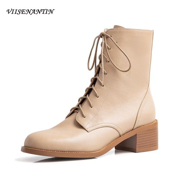 fashion apricot round toe short ankle boots women autumn and winter new thick heel lace mid-heel side zipper motorcycle boots, Black
fashion apricot round toe short ankle boots women autumn and winter new thick heel lace mid-heel side zipper motorcycle boots, Black