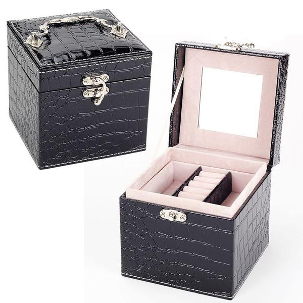 b vintage style crocodile pattern leather three-tier jewelry box multideck storage cases wedding birthday gift, Pink;blue
b vintage style crocodile pattern leather three-tier jewelry box multideck storage cases wedding birthday gift, Pink;blue