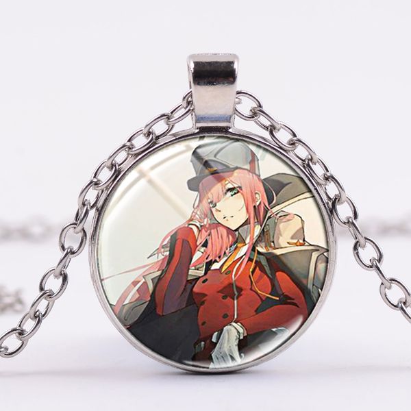 funny anime darling in the franxx necklace zero two cartoon figure fashion glass pendant handmade girls cosplay necklaces, Silver
funny anime darling in the franxx necklace zero two cartoon figure fashion glass pendant handmade girls cosplay necklaces, Silver
