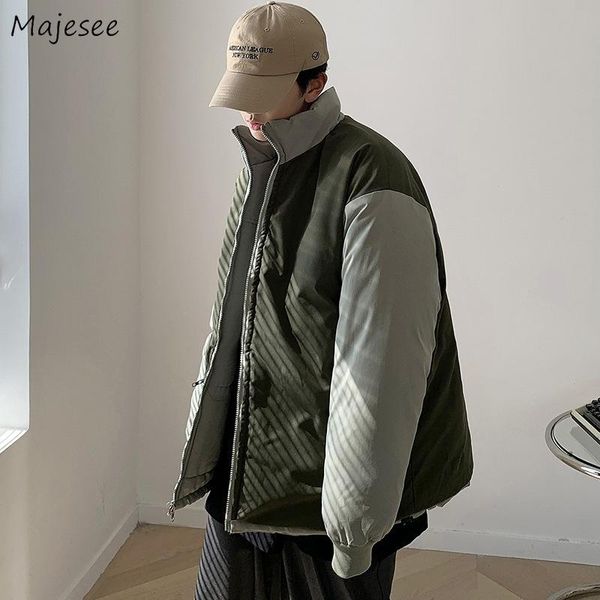 men short style parkas cotton padded wear on both side puffy trendy males warm winter outwear jackets coat print leisure loose, Black
men short style parkas cotton padded wear on both side puffy trendy males warm winter outwear jackets coat print leisure loose, Black