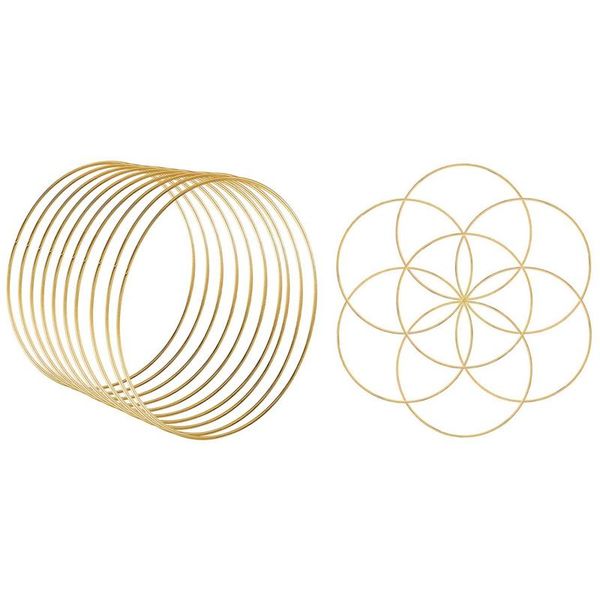 10 pcs 30 cm large metal garland garland tel gold craft ring & 8pcs 8 inches dream catcher rings
10 pcs 30 cm large metal garland garland tel gold craft ring & 8pcs 8 inches dream catcher rings