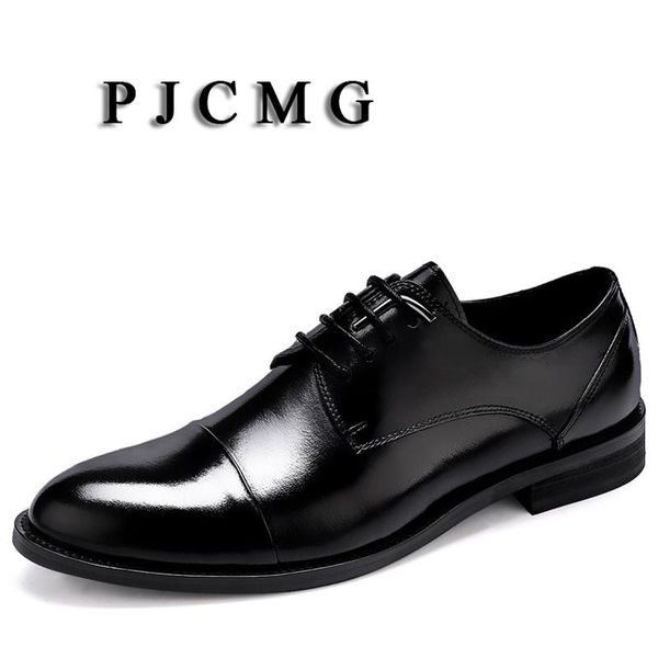 pjcmg brand mens genuine leather black/red lace-up pointed toe formal business office men flats dress wedding shoes
pjcmg brand mens genuine leather black/red lace-up pointed toe formal business office men flats dress wedding shoes