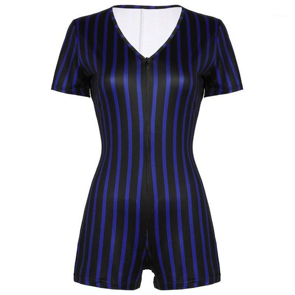 female women rompers jumpsuit deep v-neck short sleeves striped bodycon jumpsuit short romper summer leotard bodysuit playsuits1, Black;white
female women rompers jumpsuit deep v-neck short sleeves striped bodycon jumpsuit short romper summer leotard bodysuit playsuits1, Black;white