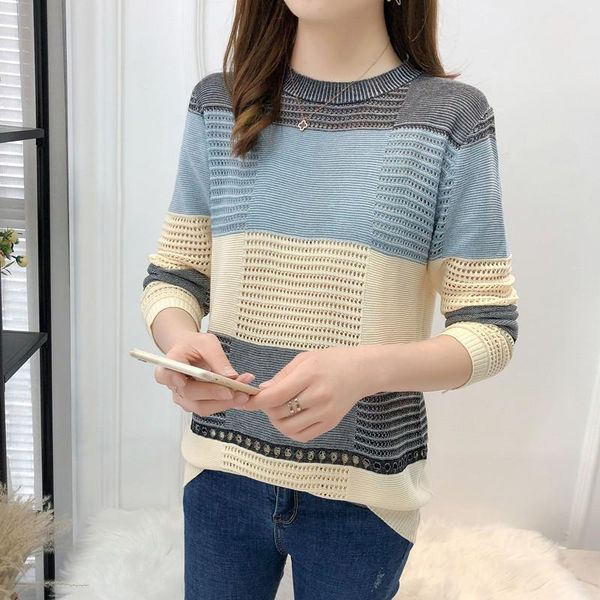 women's sweaters spring sweater women harajuku pullover ladies korean version of color matching loose striped long-sleeve hollow clothe, White;black
women's sweaters spring sweater women harajuku pullover ladies korean version of color matching loose striped long-sleeve hollow clothe, White;black