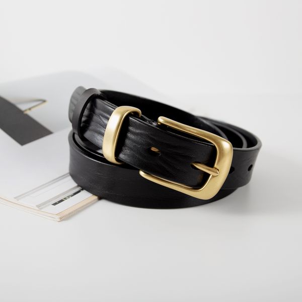 missnanda genuine leather ladies belt duckbill copper buckle ring buckle pure leather belt ins simple style student, Black;brown
missnanda genuine leather ladies belt duckbill copper buckle ring buckle pure leather belt ins simple style student, Black;brown