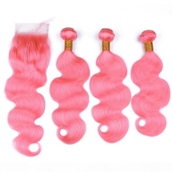 pure pink virgin brazilian human hair weave bundles with lace closure 4x4 body wave wavy pink colored human hair wefts with closure, Black;brown
pure pink virgin brazilian human hair weave bundles with lace closure 4x4 body wave wavy pink colored human hair wefts with closure, Black;brown