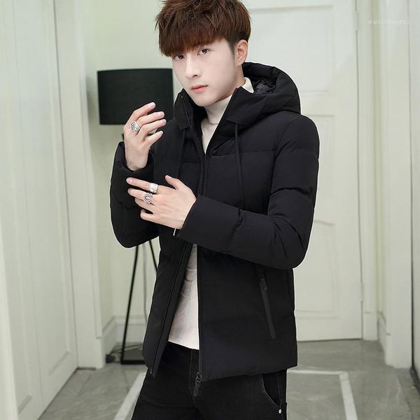 men's down & parkas men's winter cotton jacket thicken warm pure color hooded hooded1, Black
men's down & parkas men's winter cotton jacket thicken warm pure color hooded hooded1, Black