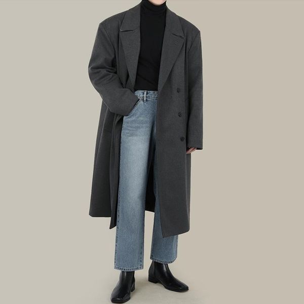 tothe long suit collar coat qiu dong the korean version 2020 loose double-breasted coat quality cloth dust, Black
tothe long suit collar coat qiu dong the korean version 2020 loose double-breasted coat quality cloth dust, Black
