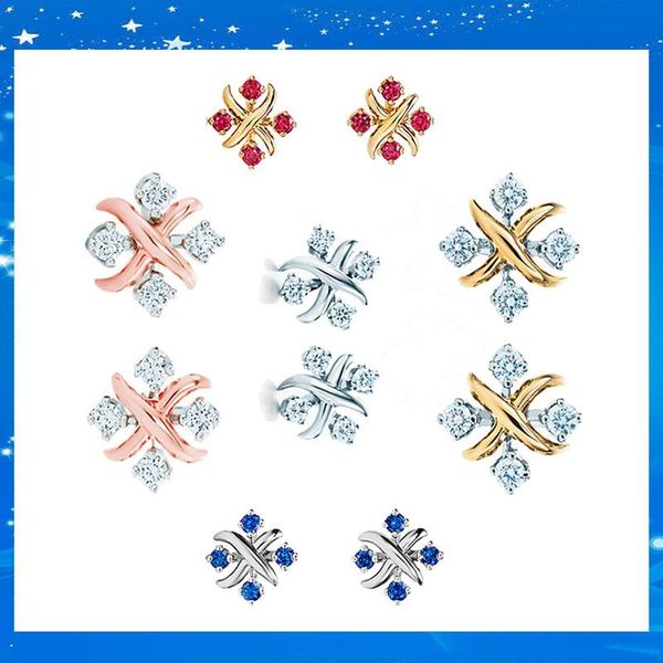 stud x-shaped earring 925 sterling silver jewelry four zircon fashion silverware woman accessories multicolor valentine's gift, Golden;silver
stud x-shaped earring 925 sterling silver jewelry four zircon fashion silverware woman accessories multicolor valentine's gift, Golden;silver