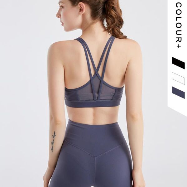 gym clothing women yoga underwear sleeveless cross navel tight breathable sports vest workout running bra female sportswear, White;black
gym clothing women yoga underwear sleeveless cross navel tight breathable sports vest workout running bra female sportswear, White;black