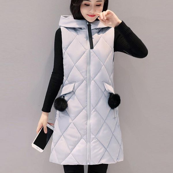 women's vests 2021 fashion slim fit long vest women thicken cotton padded winter sleeveless jackets waistcoat feminino, Black;white
women's vests 2021 fashion slim fit long vest women thicken cotton padded winter sleeveless jackets waistcoat feminino, Black;white