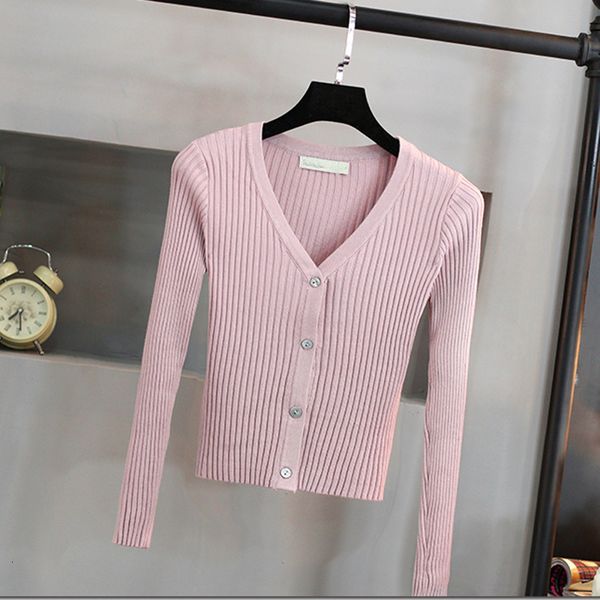 2021 new s-xl exposed navel women sweater v neck long sleeve single breasted knitted short cardigan femme autumn outwear i94w, White;black 
2021 new s-xl exposed navel women sweater v neck long sleeve single breasted knitted short cardigan femme autumn outwear i94w, White;black