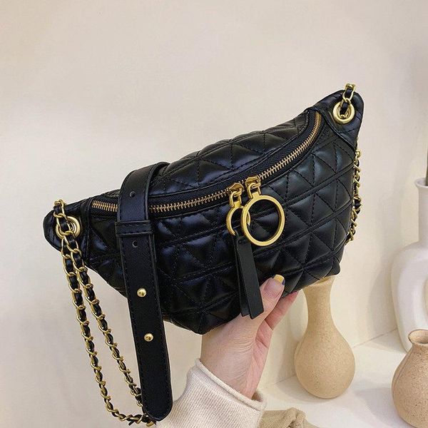 2020 lingge chain waist bag korean trend women messenger bag soft leather embroidered waist
2020 lingge chain waist bag korean trend women messenger bag soft leather embroidered waist