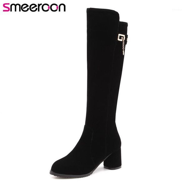 smeeroon 2020 fashion autumn winter boots women round toe zip high knee flock boots heels big size 33-43 black1, Black
smeeroon 2020 fashion autumn winter boots women round toe zip high knee flock boots heels big size 33-43 black1, Black