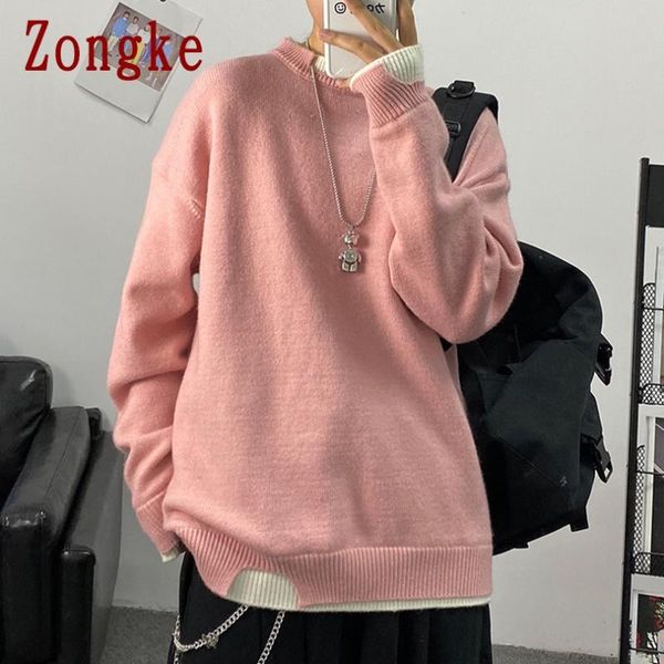 men's sweaters zongke solid knitted sweater men clothing pull winter clothes pullover mens coat 2021 autumn -4xl, White;black
men's sweaters zongke solid knitted sweater men clothing pull winter clothes pullover mens coat 2021 autumn -4xl, White;black