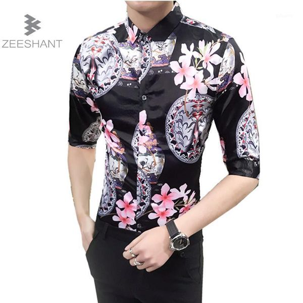 zeeshant summer fashion luxury fancy shirts men casual social dress shirts italian slim fit flower printed tuxedo xxxl1, White;black 
zeeshant summer fashion luxury fancy shirts men casual social dress shirts italian slim fit flower printed tuxedo xxxl1, White;black