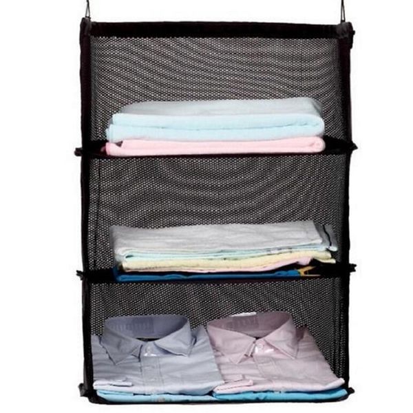 k-star storage bag hook hanging organizer 3 layers portable wardrobe clothes rack shelves travel suitcase black
k-star storage bag hook hanging organizer 3 layers portable wardrobe clothes rack shelves travel suitcase black