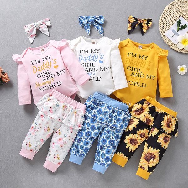 3pcs baby girl outfit set newborn toddler girls clothes ruffle flower print long sleeve romper bodysuit +pants+headband infant, White
3pcs baby girl outfit set newborn toddler girls clothes ruffle flower print long sleeve romper bodysuit +pants+headband infant, White