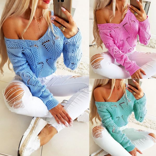 womens sweaters 2020 hollow out knitted women sweaters pink v neck pull female autumn fall loose sweater womens clothes, White;black
womens sweaters 2020 hollow out knitted women sweaters pink v neck pull female autumn fall loose sweater womens clothes, White;black