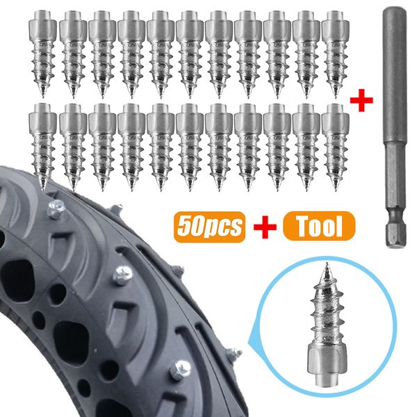 50pcs winter anti-slip screws nails with tools car tire studs anti skid falling spikes wheel tyres for car motorcycle bicycle
50pcs winter anti-slip screws nails with tools car tire studs anti skid falling spikes wheel tyres for car motorcycle bicycle