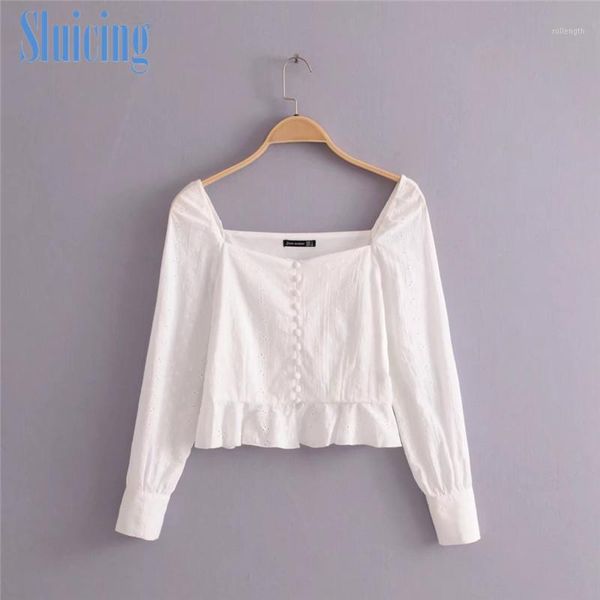 sluicing 2020 summer new long sleeve lace shirt loose casual shirt square collar women's street fashion elegant blouse1, White
sluicing 2020 summer new long sleeve lace shirt loose casual shirt square collar women's street fashion elegant blouse1, White