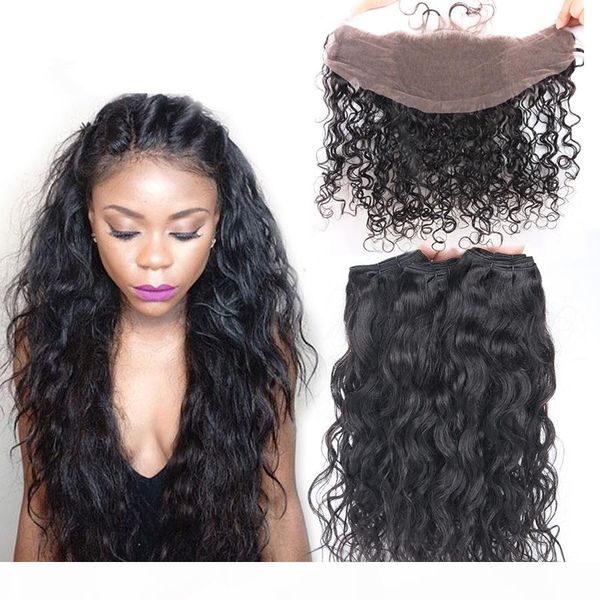 2016 brazilian water wave human hair with frontals 4pcs lot brazilian wet and wavy lace frontal closure 13x4 with weave bundles, Black
2016 brazilian water wave human hair with frontals 4pcs lot brazilian wet and wavy lace frontal closure 13x4 with weave bundles, Black