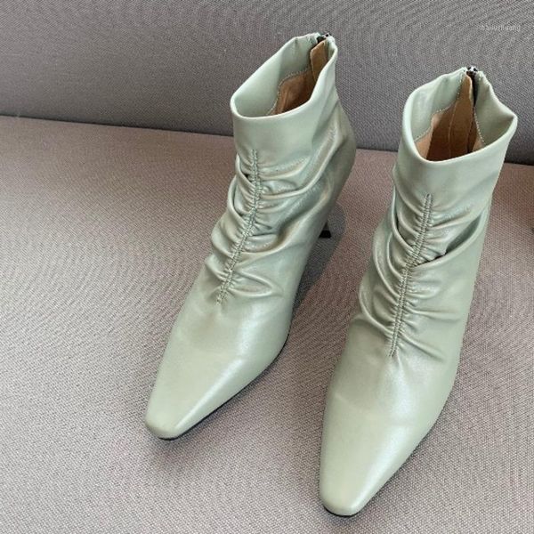 deat 2020 new spring autumn fashion casual wrinkle leather pointed high heel single shoes women short cool boots sf2251, Black
deat 2020 new spring autumn fashion casual wrinkle leather pointed high heel single shoes women short cool boots sf2251, Black