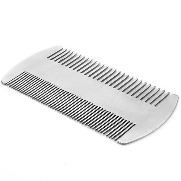 hair brushes dual action stainless steel size comb wallet pocket anti-static beard mustache for man, Silver
hair brushes dual action stainless steel size comb wallet pocket anti-static beard mustache for man, Silver
