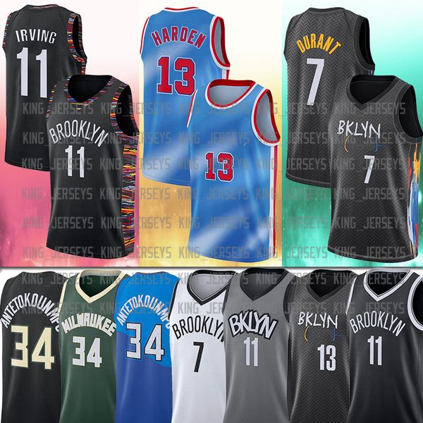 34 giannis 13 harden 7 kevin irving durant antetokounmpo 11 kyrie college 2021 new men city basketball jersey, Black;red
34 giannis 13 harden 7 kevin irving durant antetokounmpo 11 kyrie college 2021 new men city basketball jersey, Black;red