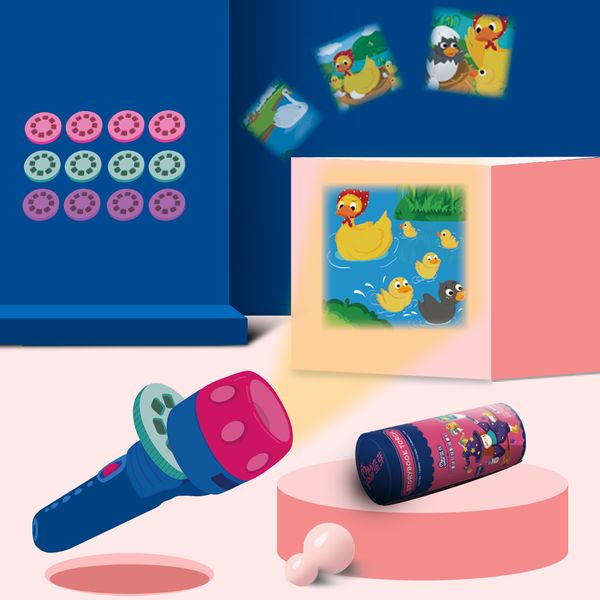 kids sleeping story flashlight projection lamp projector slide toy children's mini story light baby education adjustable focal q0113
kids sleeping story flashlight projection lamp projector slide toy children's mini story light baby education adjustable focal q0113