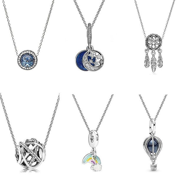 original 925 sterling silver pan rainbow balloon and blue star pendant necklace for women wedding party gift fashion jewelry q0531
original 925 sterling silver pan rainbow balloon and blue star pendant necklace for women wedding party gift fashion jewelry q0531