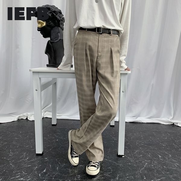 iefb /men's wear wide leg pants autumn plaid vintage suit pants nwe loose casual long pants trousers korean 9y1826 201106, Black
iefb /men's wear wide leg pants autumn plaid vintage suit pants nwe loose casual long pants trousers korean 9y1826 201106, Black