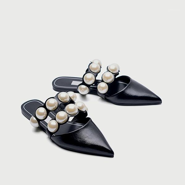 teahoo summer pearl women flat sandals pointed toe silp on sandals women fashion soft string bead silppers1, Black
teahoo summer pearl women flat sandals pointed toe silp on sandals women fashion soft string bead silppers1, Black