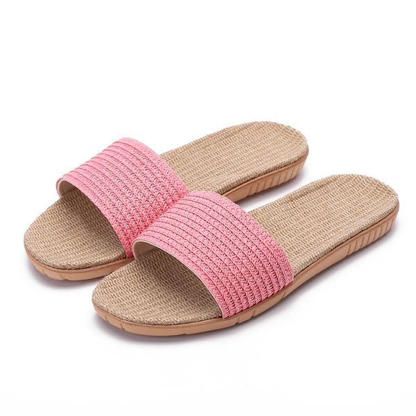women flax slippers summer indoor linen flip flops hemp belt flat sandals couples casual slides non-slip beach shoes x1020, Black
women flax slippers summer indoor linen flip flops hemp belt flat sandals couples casual slides non-slip beach shoes x1020, Black