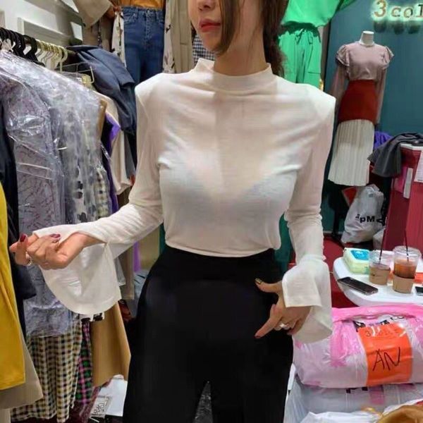 south korea east gate autumn 2020 new half high neck coat t-shirt slim elastic long sleeve t-shirt women's versatile bottoming fgbha, White
south korea east gate autumn 2020 new half high neck coat t-shirt slim elastic long sleeve t-shirt women's versatile bottoming fgbha, White
