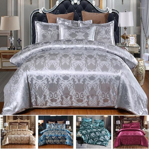 luxury silk satin jacquard duvet cover bedding set embroidery bed set classcial pattern style quilt cover and pillowcase1
luxury silk satin jacquard duvet cover bedding set embroidery bed set classcial pattern style quilt cover and pillowcase1
