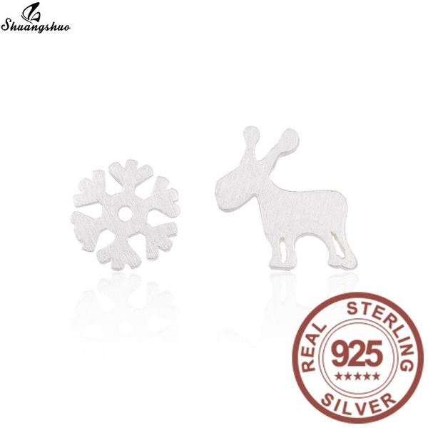 stud shuangshuo 2021 fashion 925 sterling silver earrings christmas elk snowflake fine jewelry for women gift, Golden;silver
stud shuangshuo 2021 fashion 925 sterling silver earrings christmas elk snowflake fine jewelry for women gift, Golden;silver