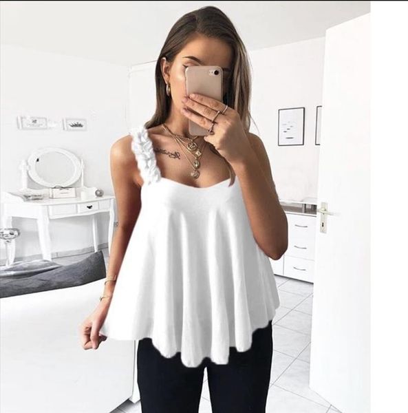 baharcelin women chiffon solid color shirts summer o neck blouse shirt sleeveless cute chiffon blouses plus size, White
baharcelin women chiffon solid color shirts summer o neck blouse shirt sleeveless cute chiffon blouses plus size, White