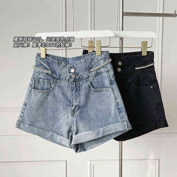 women's jeans broken brick dign sense 2022 summer high waist, wide legs, versatile washing jeans, short pants fashion, Blue
women's jeans broken brick dign sense 2022 summer high waist, wide legs, versatile washing jeans, short pants fashion, Blue