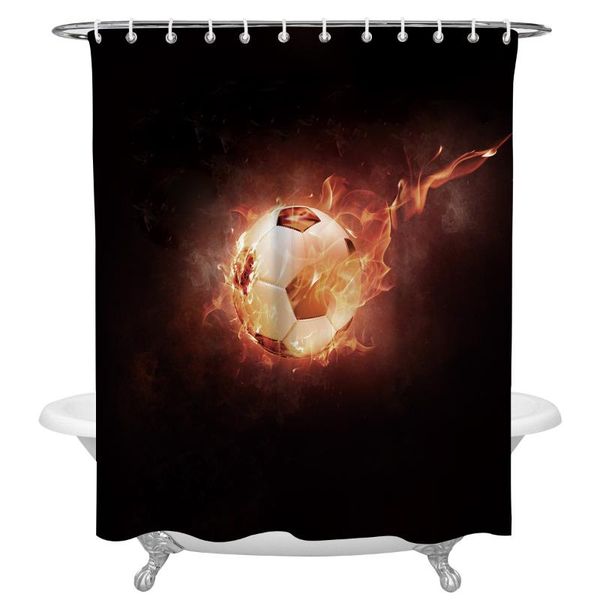 shower curtains soccer balls football flame curtain decorative waterproof polyester fabric bathroom with hooks home bath decor
shower curtains soccer balls football flame curtain decorative waterproof polyester fabric bathroom with hooks home bath decor