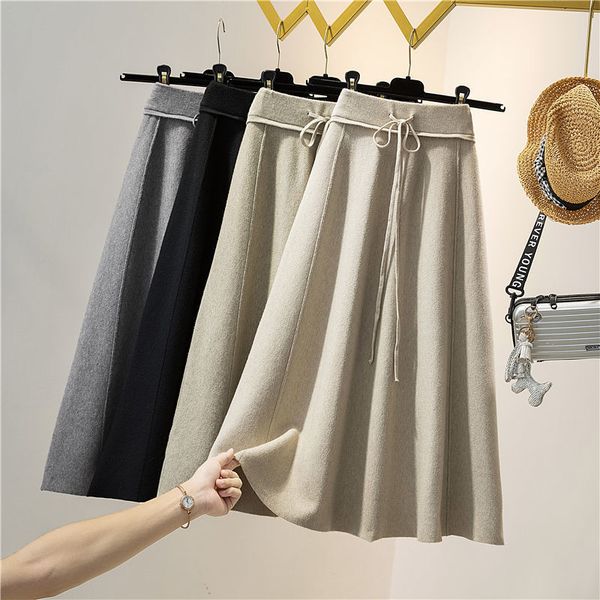 2021 new high women's mesh autumn long loose cashmere elastic lace-up skirt of women y304 0r2g, Black
2021 new high women's mesh autumn long loose cashmere elastic lace-up skirt of women y304 0r2g, Black