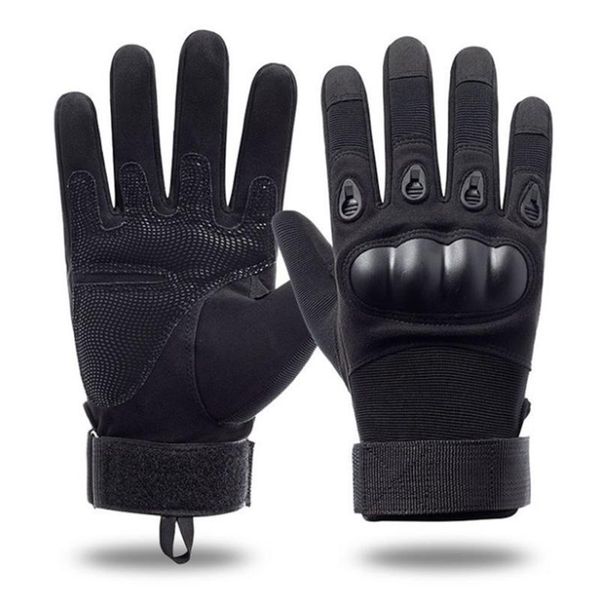 men's tactical gloves outdoor full finger protective sports training army fans special forces riding gloves men bbyamq alice_bag, Black