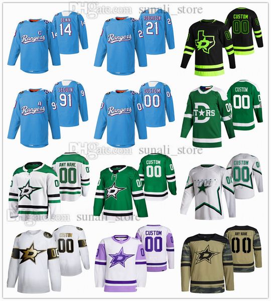 dallas stars texas 2022 rangers night hockey 14 jamie benn jerseys tyler seguin alexander radulov john klingberg 21 jason robertson lindell, Black;red
dallas stars texas 2022 rangers night hockey 14 jamie benn jerseys tyler seguin alexander radulov john klingberg 21 jason robertson lindell, Black;red