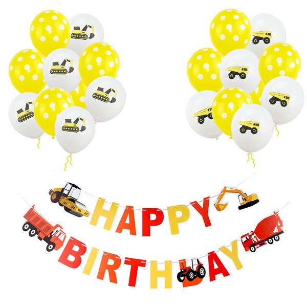construction vehicle happy banner excavator truck garland latex balloon kids cars birthday party decorations
construction vehicle happy banner excavator truck garland latex balloon kids cars birthday party decorations