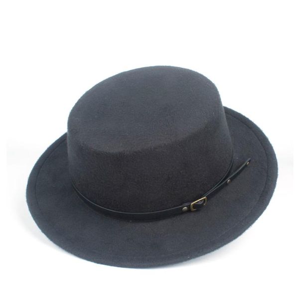 wide brim hats men women flat hat winter casual wool trilby fedora size 56-58cm, Blue;gray
wide brim hats men women flat hat winter casual wool trilby fedora size 56-58cm, Blue;gray