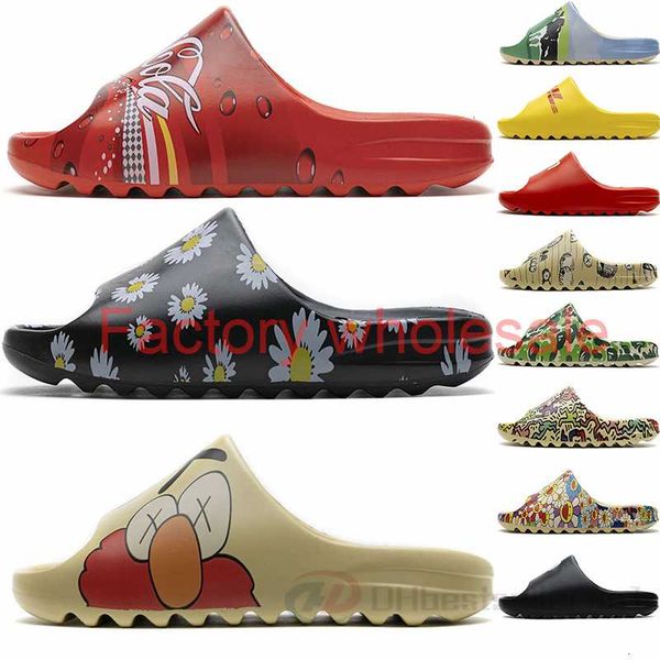 20ss new cola ice cream fashion kanye west slipper foam runner resin triple black sand red flower graffiti slides beach bath pantoufle
20ss new cola ice cream fashion kanye west slipper foam runner resin triple black sand red flower graffiti slides beach bath pantoufle