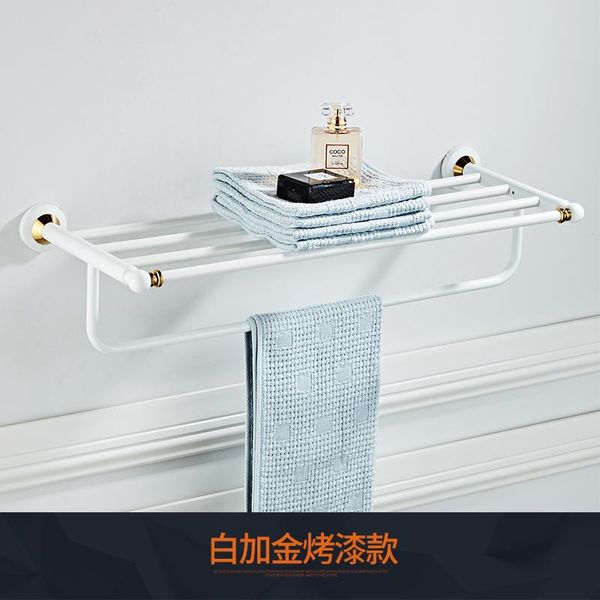 24-дюймовый белый и золотой ванной полки с полотенцем бар стеклянная полка латунь chrome ванной аппаратная набор принадлежностей ripiani sqc