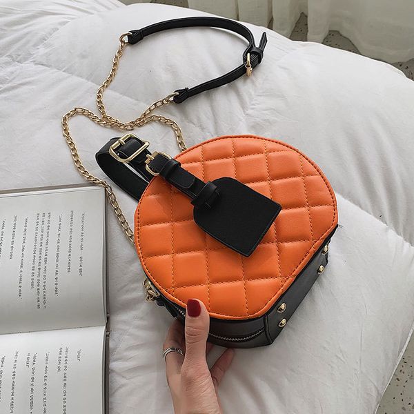 zz fashion ladies rhombus pattern soft leather shoulder bag portable small round bag chain messenger bag designer handbags casual crossbody
zz fashion ladies rhombus pattern soft leather shoulder bag portable small round bag chain messenger bag designer handbags casual crossbody