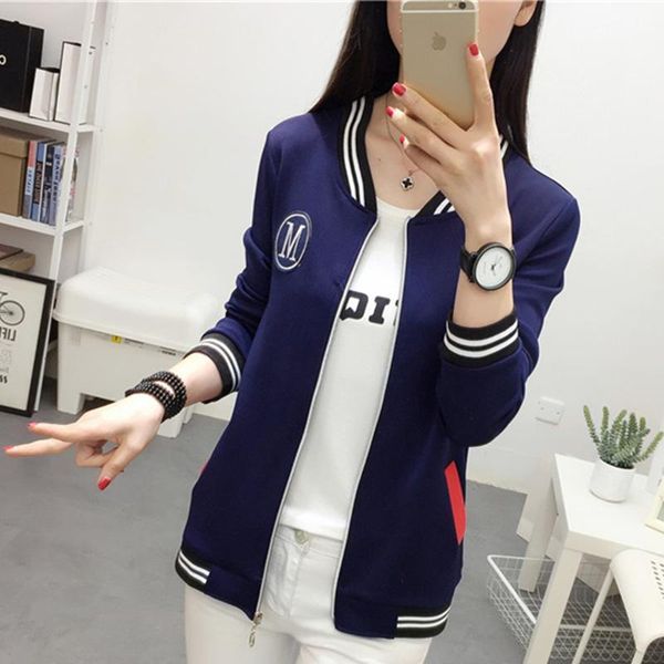 autumn clothing women all-match sweatshirt outerwear baseball uniform jacket female plus size preppy style college bomber jacket1, Black;brown
autumn clothing women all-match sweatshirt outerwear baseball uniform jacket female plus size preppy style college bomber jacket1, Black;brown