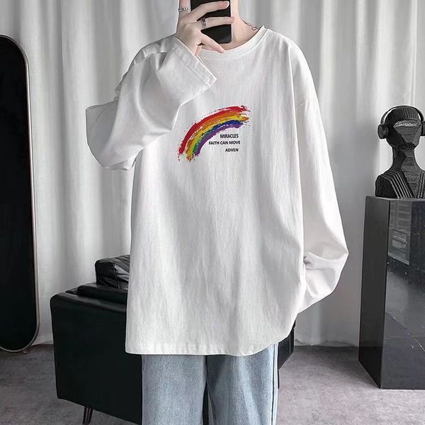 long sleeve t-shirt, fashion brand, clothes, autumn fashion, bottom coat, korean version, men's handsome, White;black
long sleeve t-shirt, fashion brand, clothes, autumn fashion, bottom coat, korean version, men's handsome, White;black